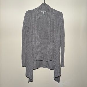 Autumn Cashmere Cabled Rib Drape Cardigan